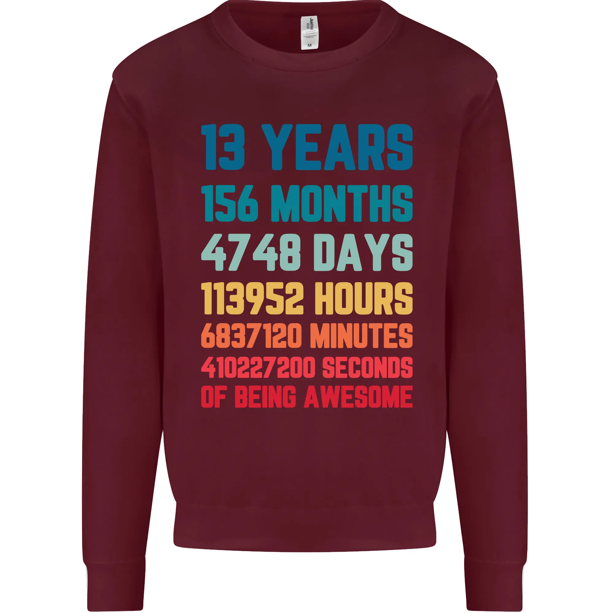 13th Birthday 13 Year Old Kids Sweatshirt Jumper