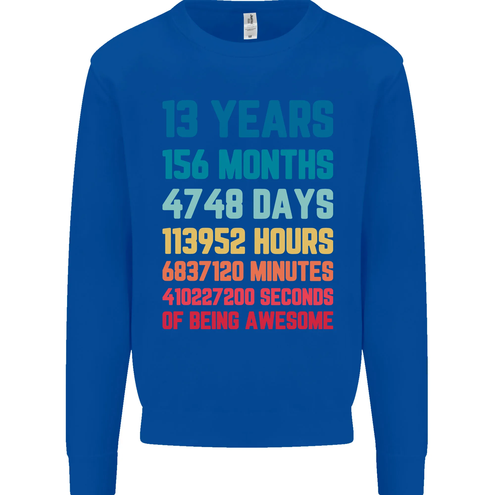 13th Birthday 13 Year Old Kids Sweatshirt Jumper