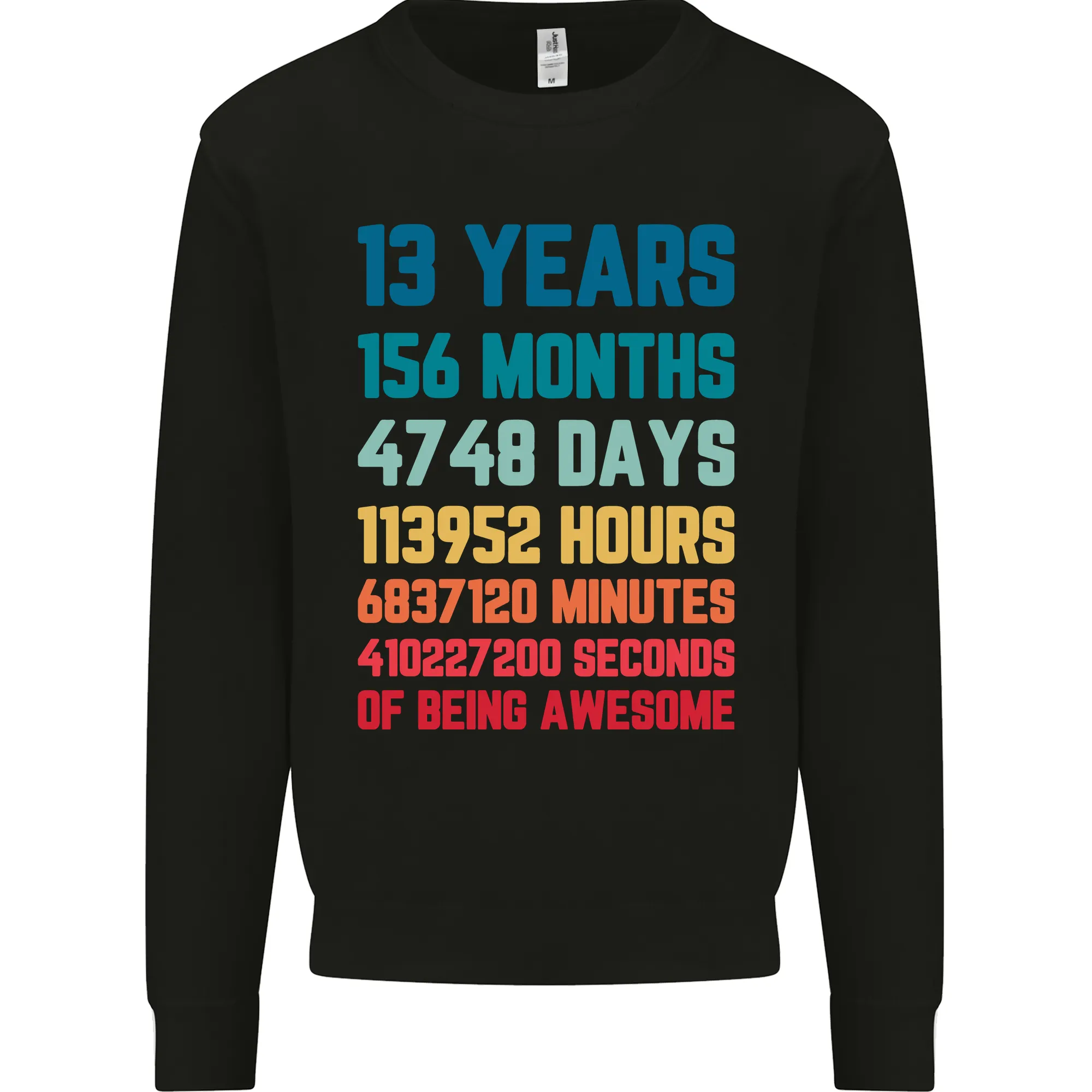 13th Birthday 13 Year Old Kids Sweatshirt Jumper