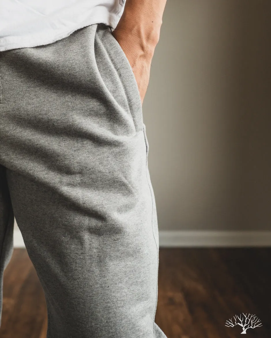 3S50 Loopwheel Heavy Sweatpants - Grey Melange