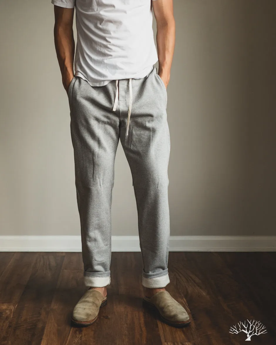 3S50 Loopwheel Heavy Sweatpants - Grey Melange