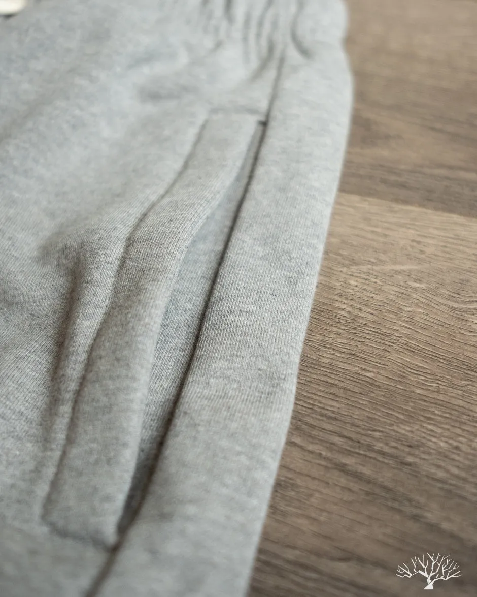 3S50 Loopwheel Heavy Sweatpants - Grey Melange