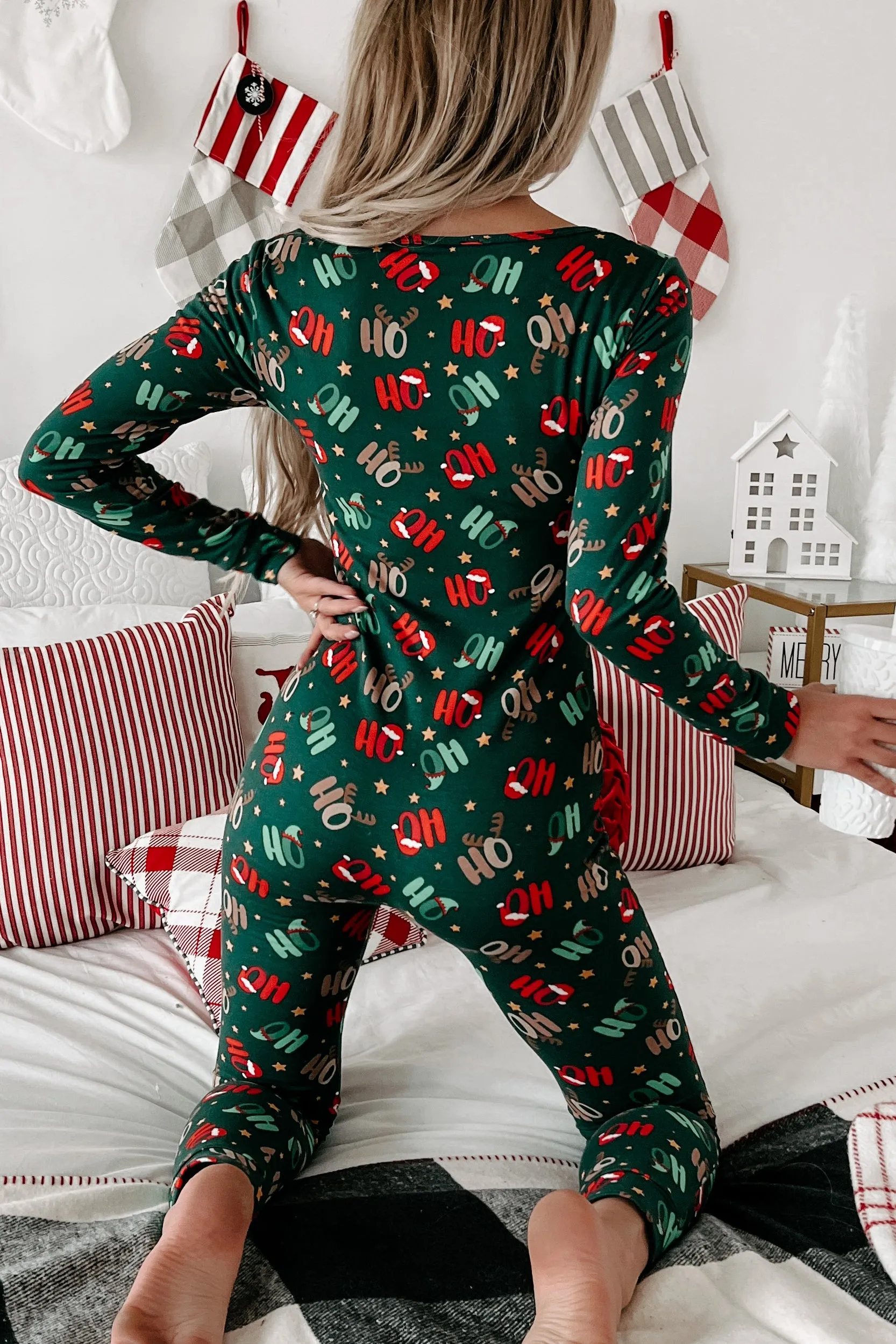 Always Jolly Printed Jumpsuit Set(Green Multi)