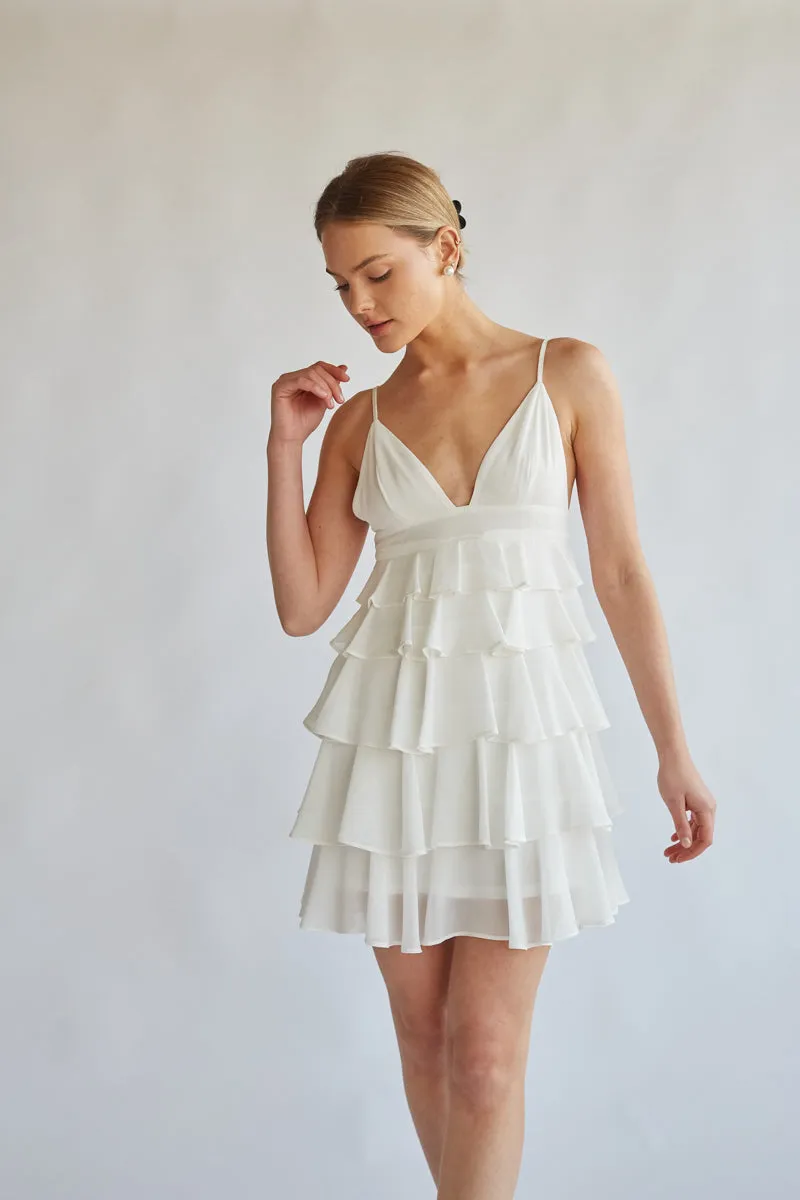 Aria Tiered Ruffle Mini Dress