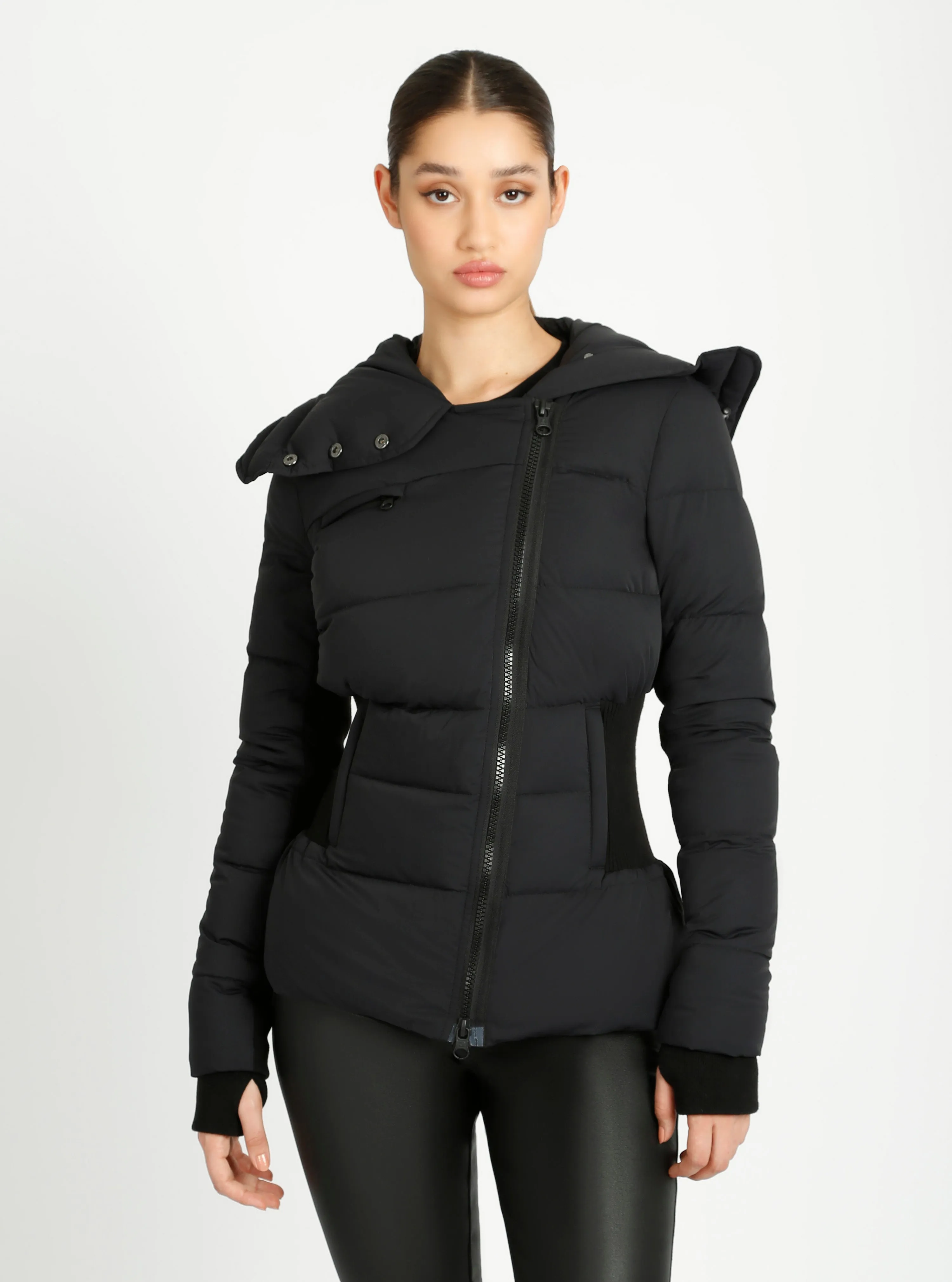 Asymmetrical Mid Puffer Parka