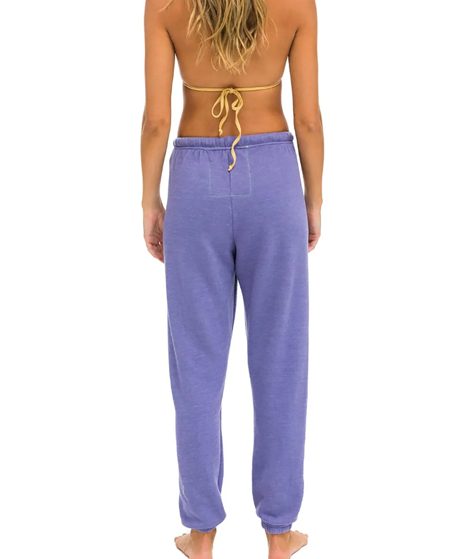 Aviator Nation Women Logo Stitch Sweatpants Lavender