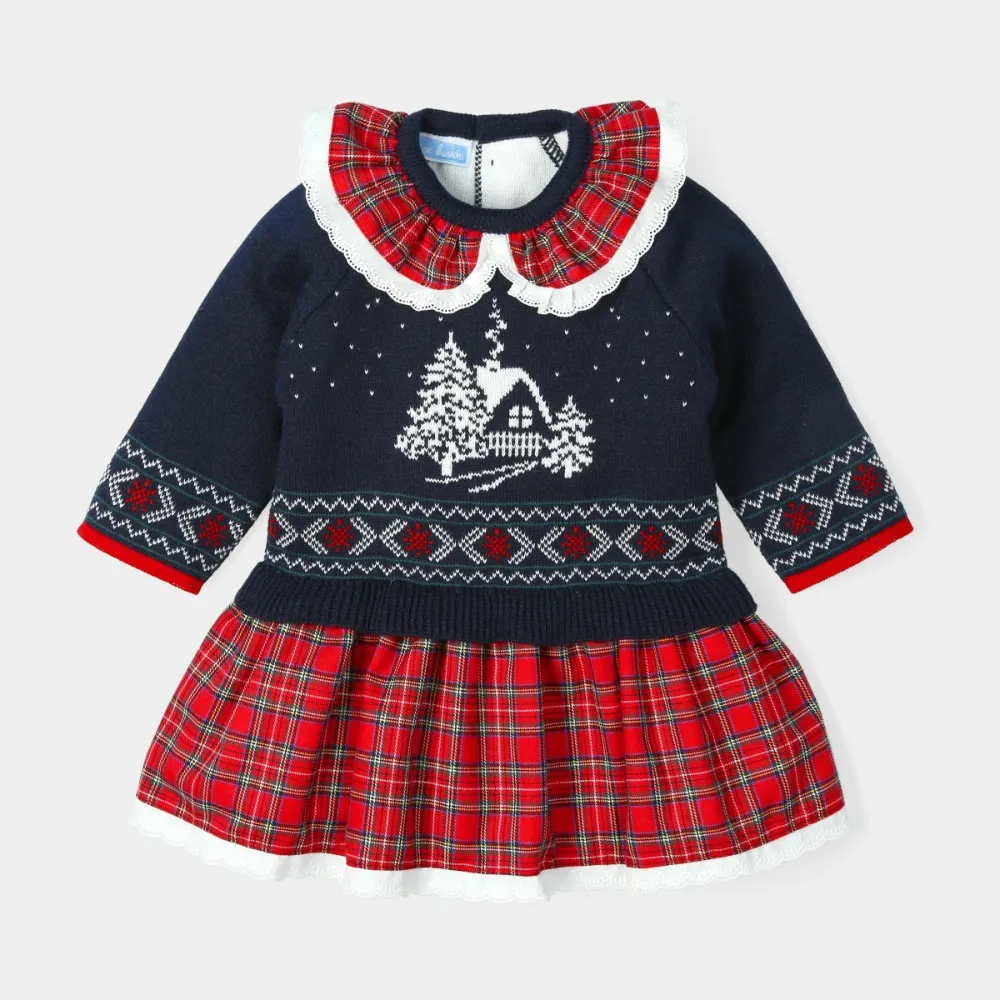 AW Mac Ilusion Girls Christmas Dress