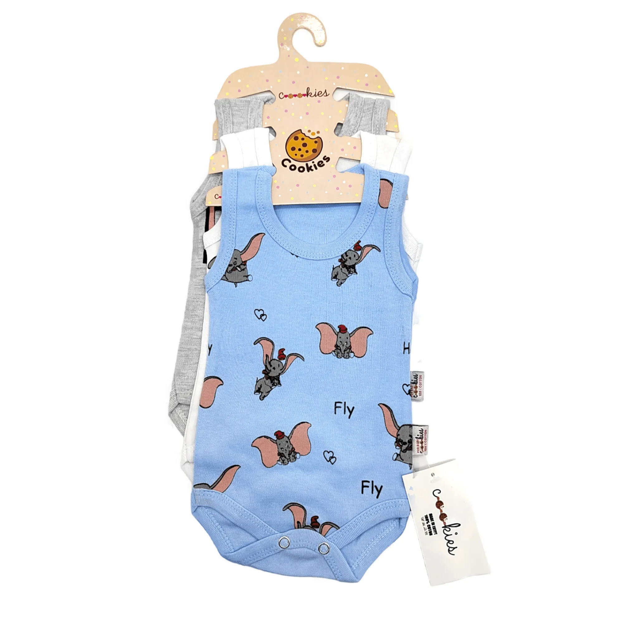 Baby Jumpsuit (Salopette) - Baby Blue (Dumbo)