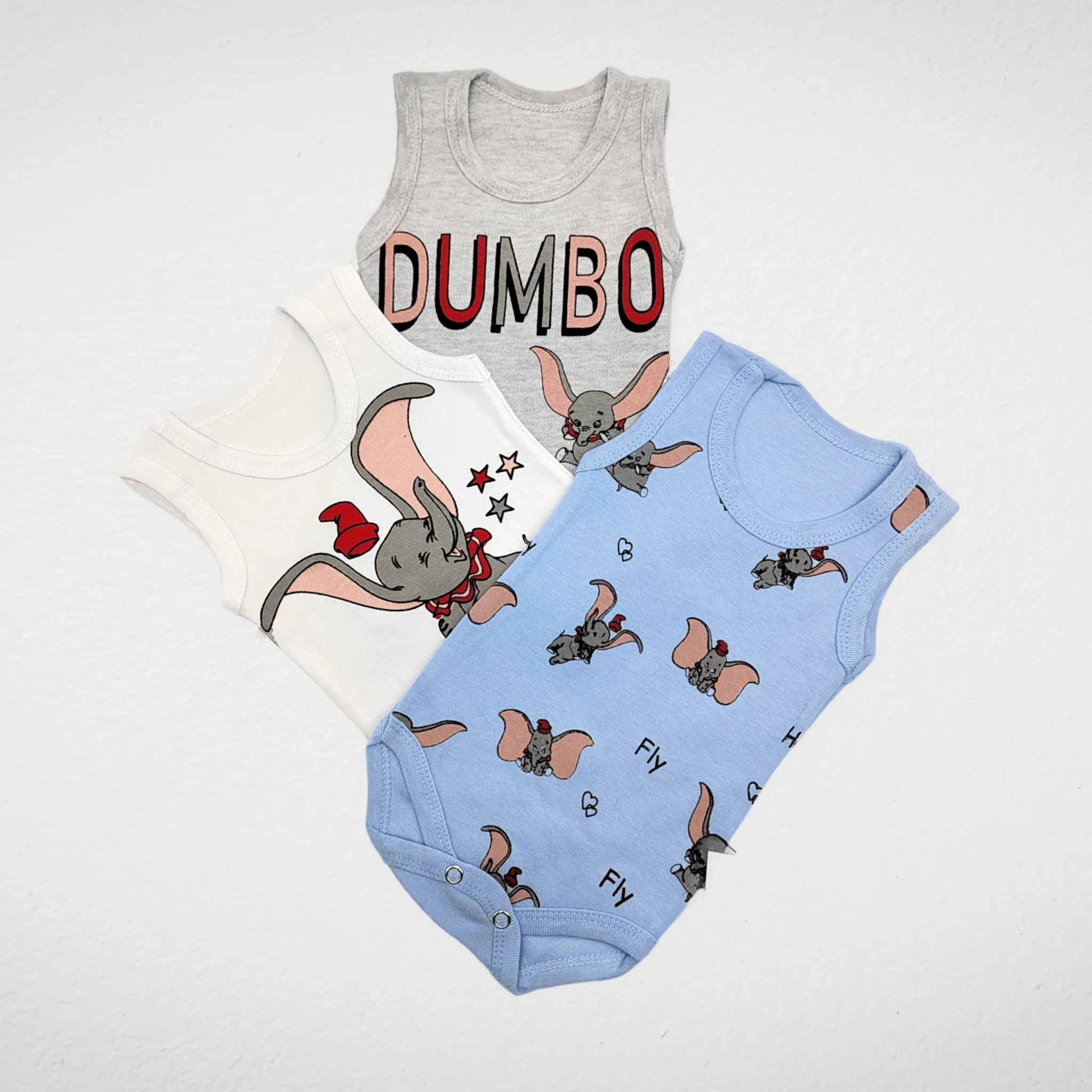 Baby Jumpsuit (Salopette) - Baby Blue (Dumbo)