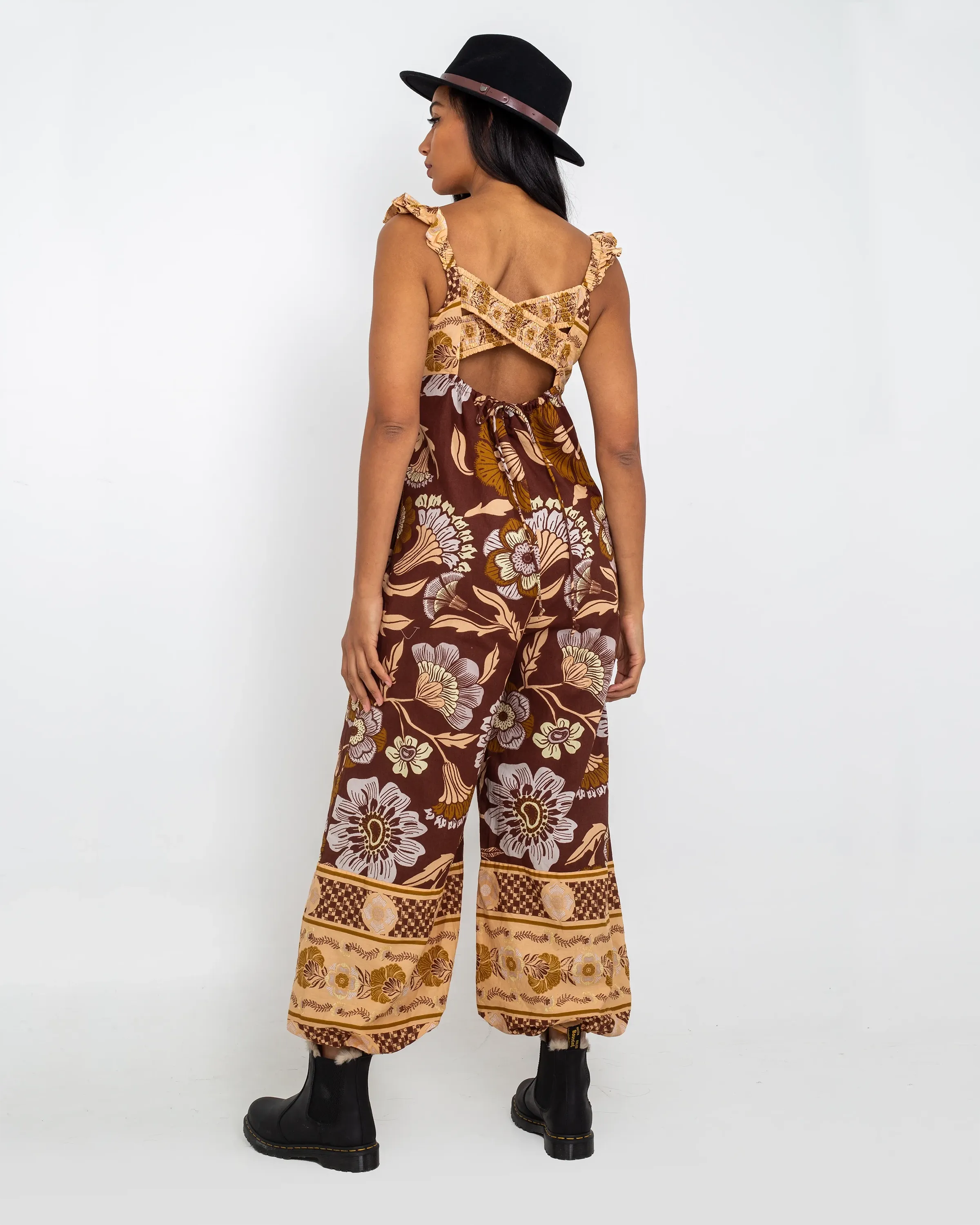 Bali Albright Jumpsuit in Coffee Combo