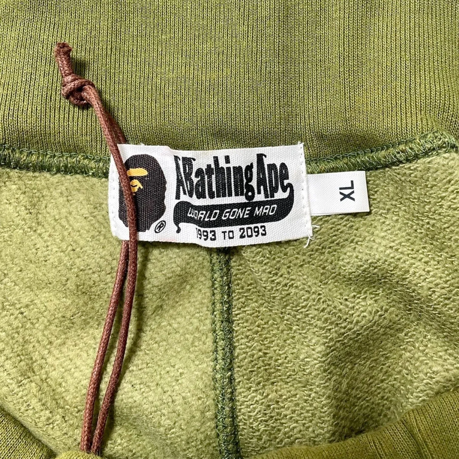 BAPE Side Logo Camo Sweatpants Green