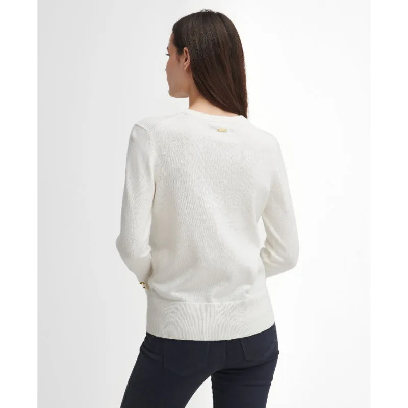 Barbour Brambles Cotton Cashmere Knitted Ladies Jumper - Aran