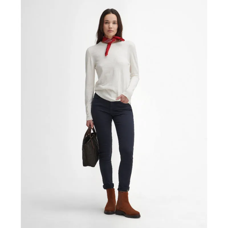 Barbour Brambles Cotton Cashmere Knitted Ladies Jumper - Aran