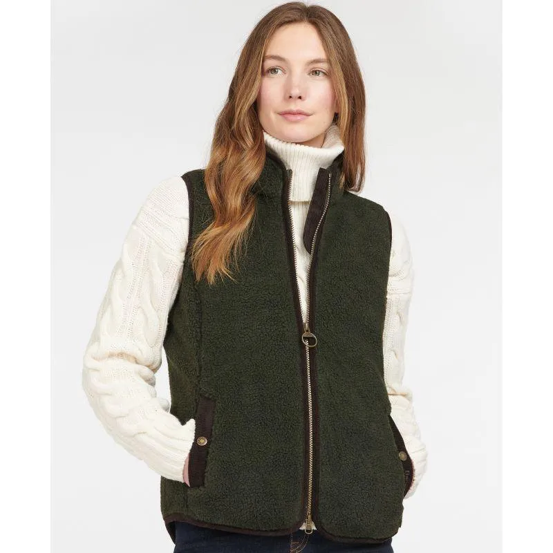 Barbour Burford Ladies Fleece Gilet - Olive/Classic