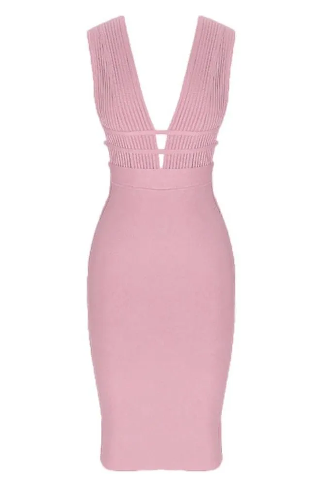 Bay Bandage Dress - Ballet Pink