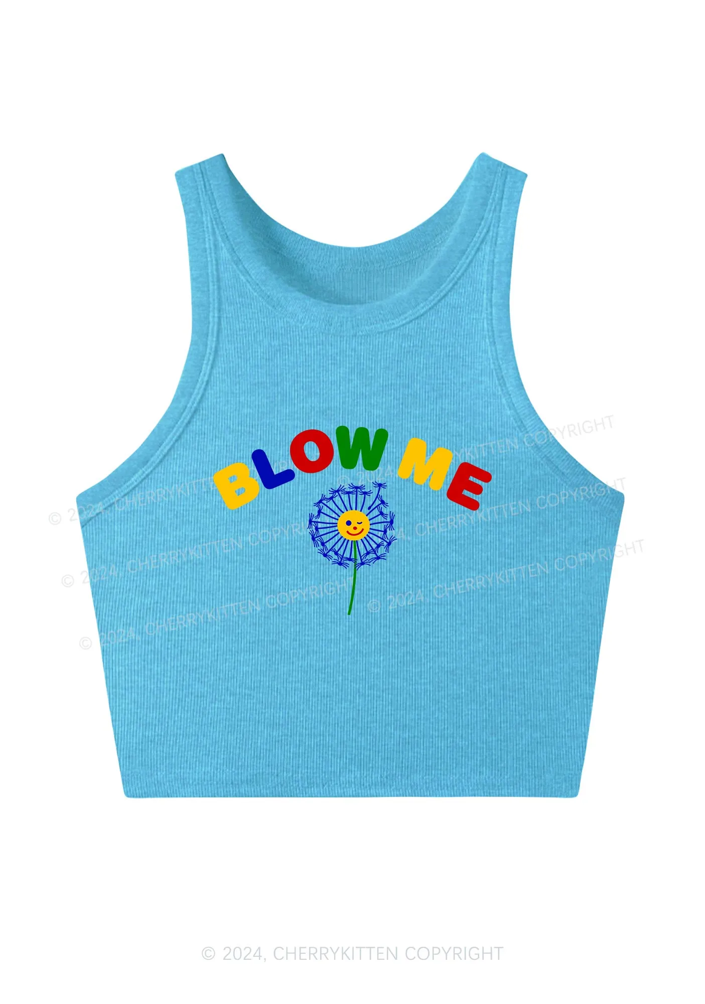 Blow Me Y2K Crop Tank Top Cherrykitten