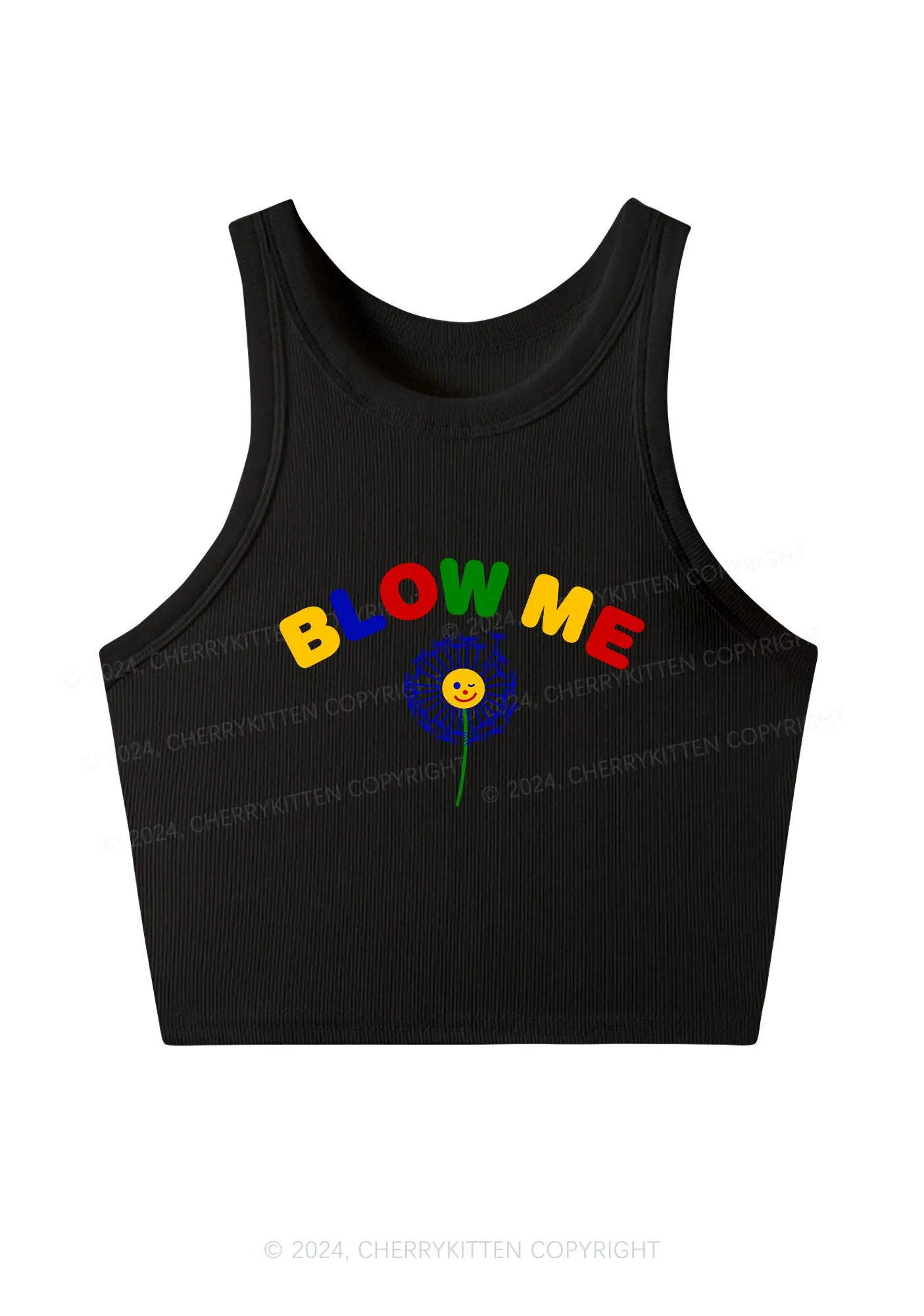 Blow Me Y2K Crop Tank Top Cherrykitten