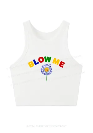 Blow Me Y2K Crop Tank Top Cherrykitten