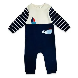 Boat and Whale Knit Jumpsuit