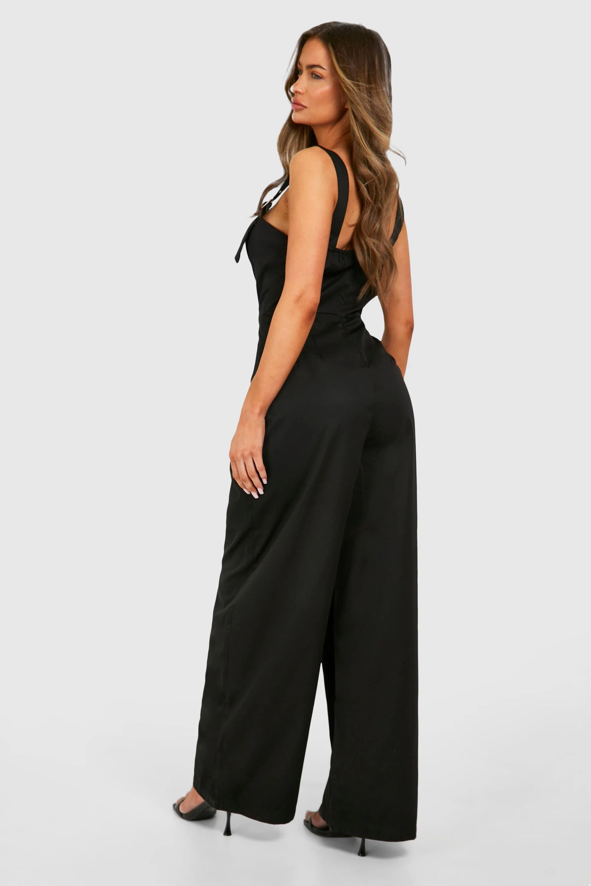 Buckle Belt Utility Jumpsuit