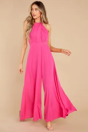 Can't Get Any Better Fuchsia Jumpsuit