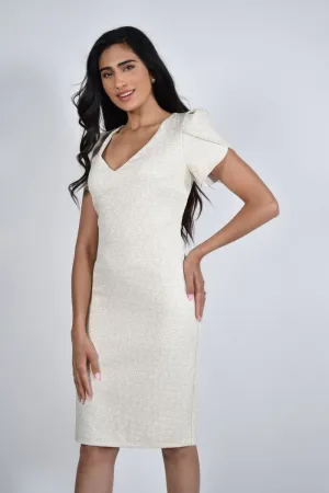 Champagne Knit Dress