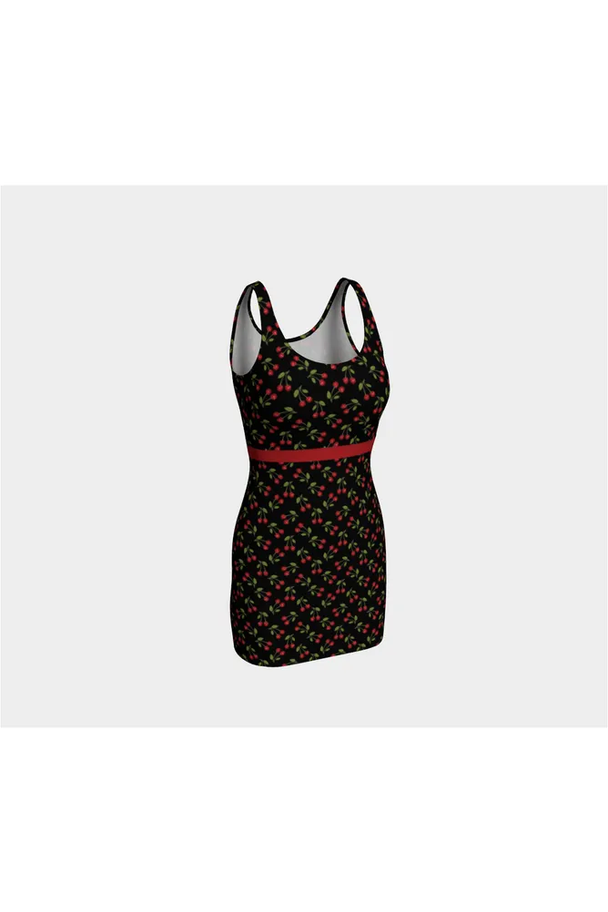 Cherry Print Bodycon Dress