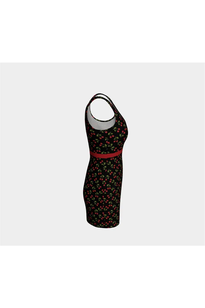 Cherry Print Bodycon Dress