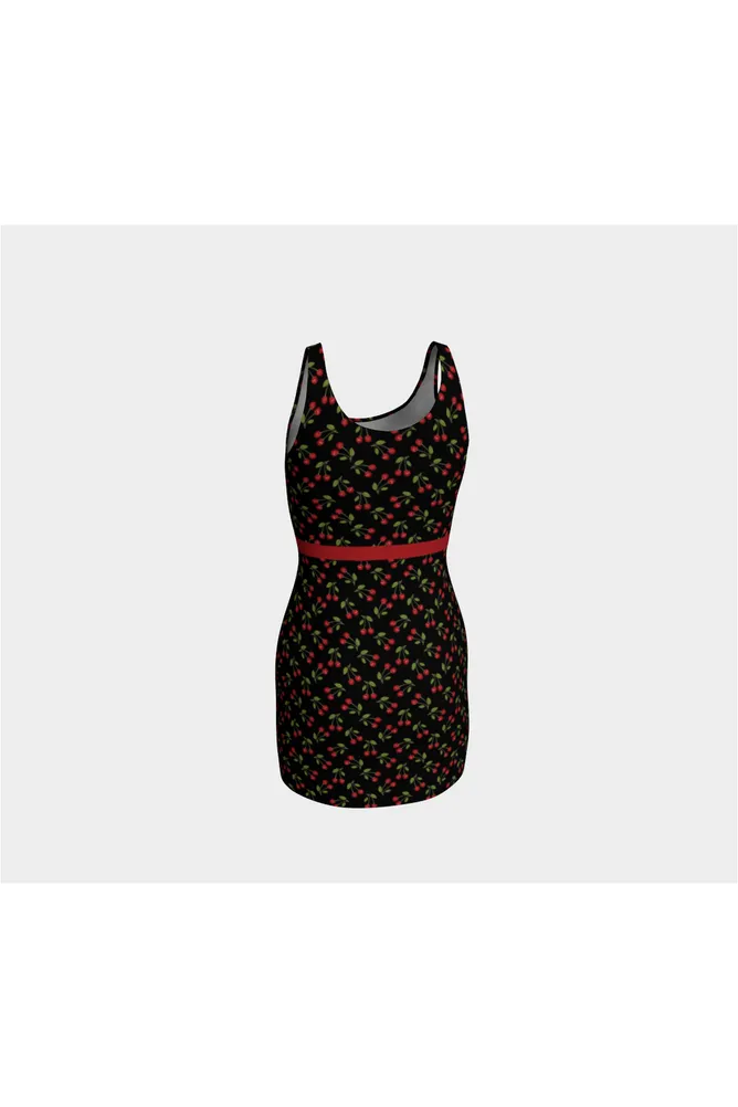 Cherry Print Bodycon Dress