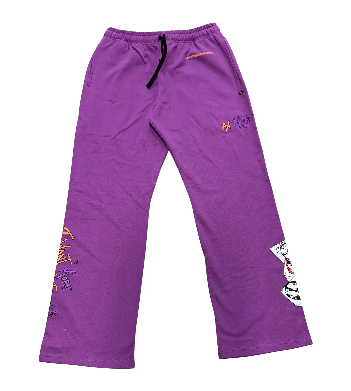 Chrome Hearts Matty Boy 'More Not Less' Purple Sweatpants