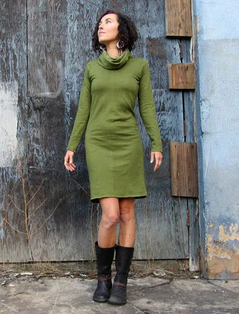 Chunky Cowl Pencil Short Dress