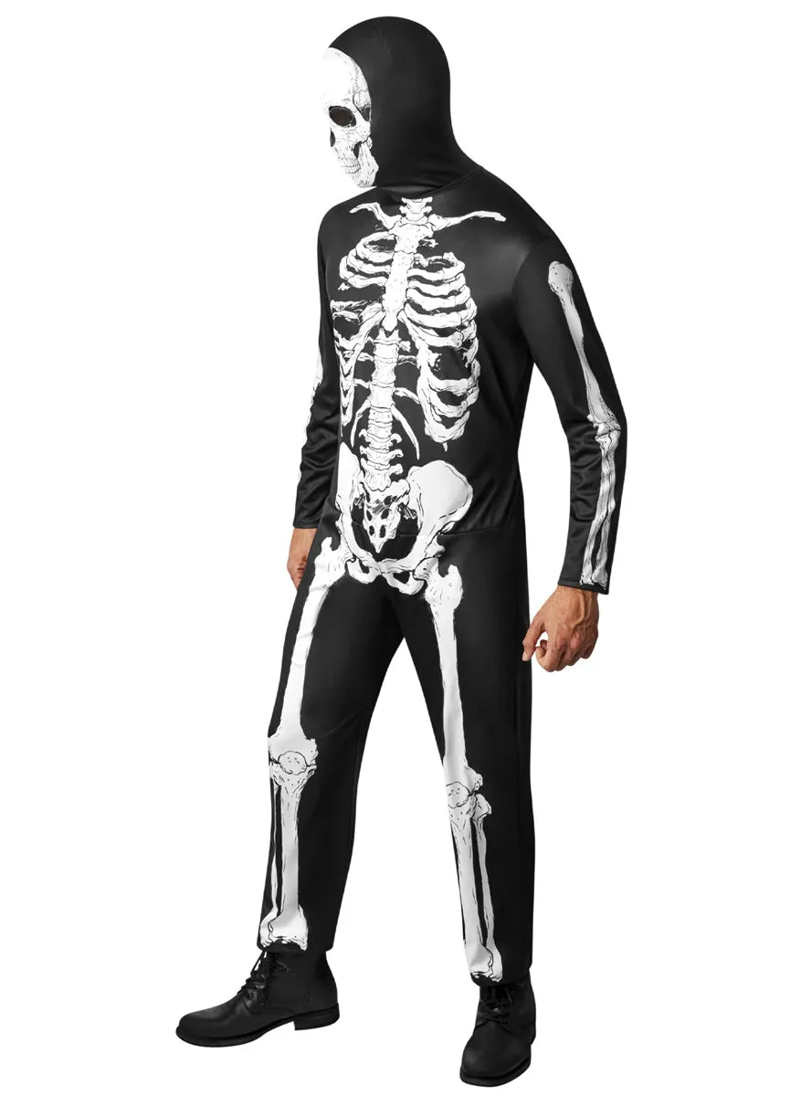 Classic Skeleton Adults Halloween Costume Jumpsuit