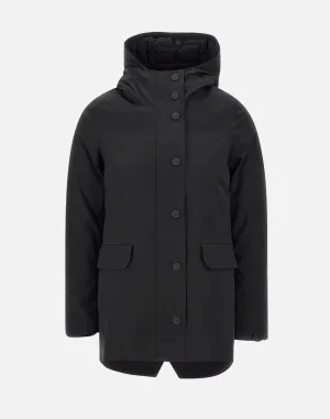 Color Detachable Parka with Hood