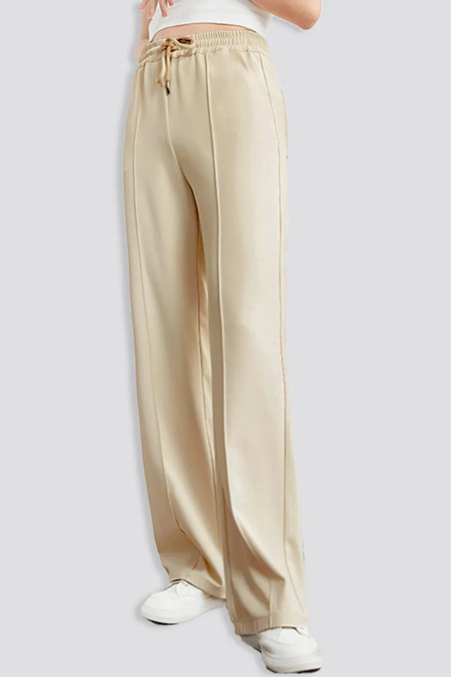 Cotton Wide Leg Lounge Sweatpants