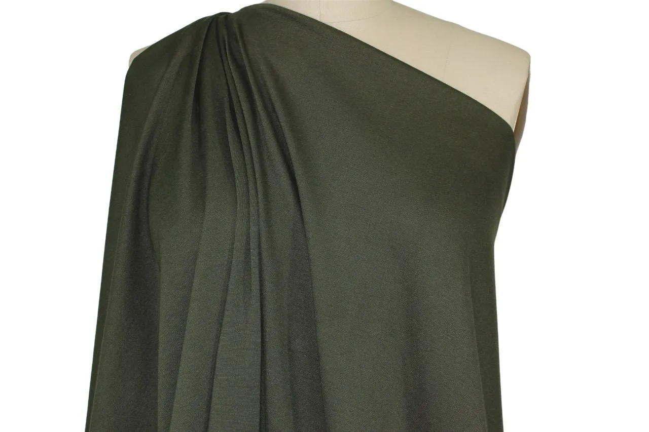 Designer Rayon Double Knit - Army Green