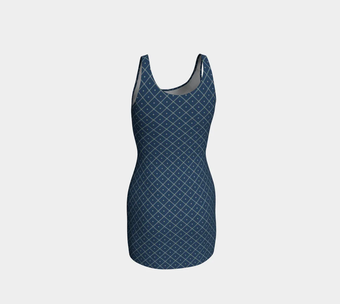 Diamond and Dot Bodycon Dress