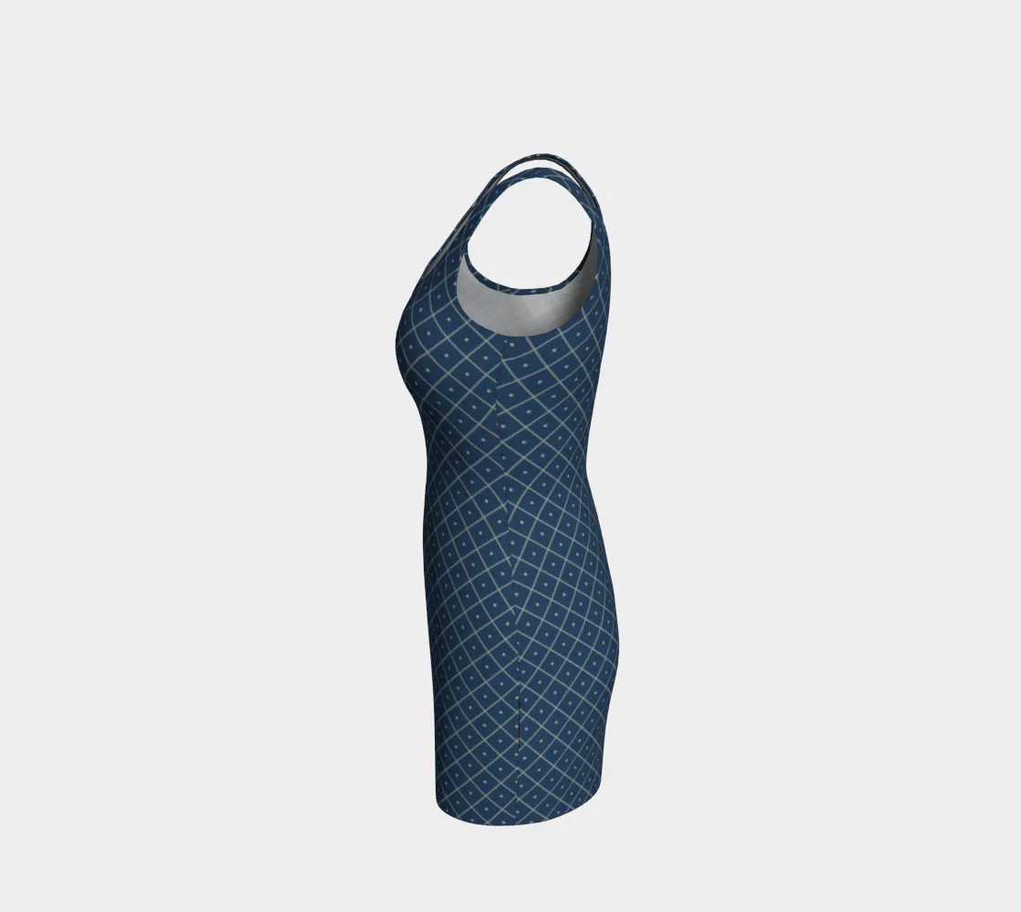 Diamond and Dot Bodycon Dress