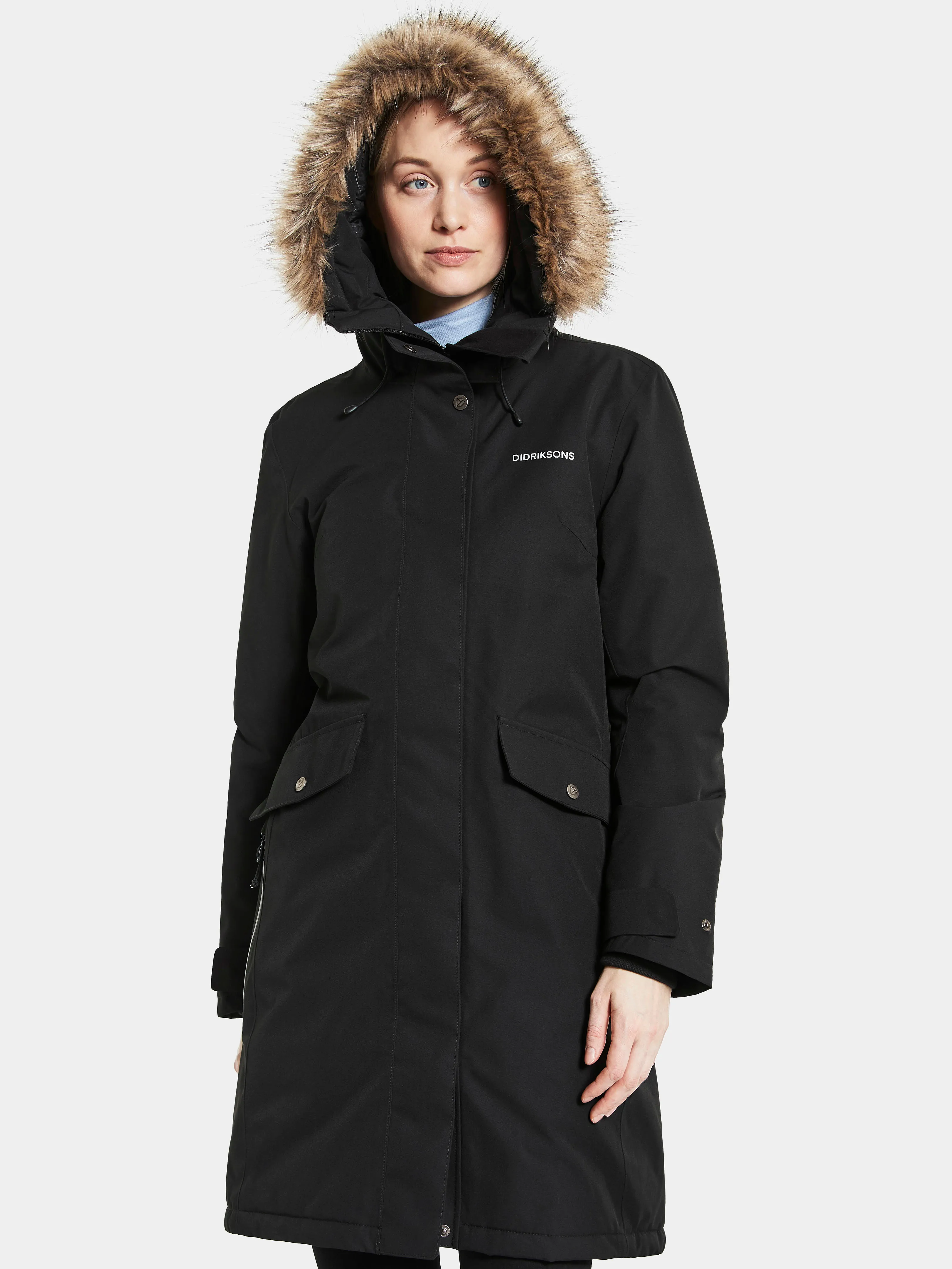 Didriksons Women&#x27;s Erika Parka 3 Black | Buy Didriksons Women&#x27;s Erika Parka 3 Black here | Outnorth