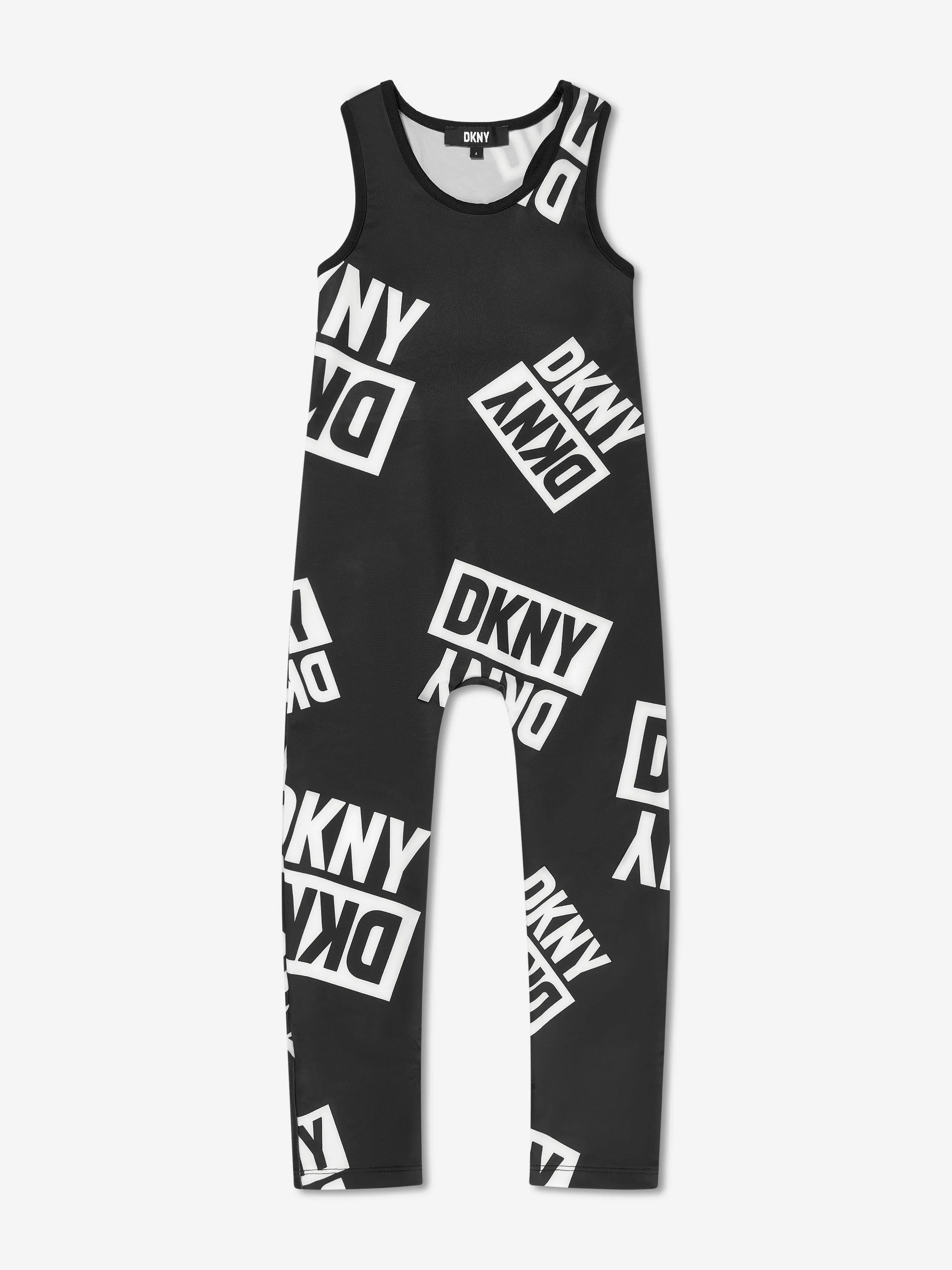 DKNY Girls Jumpsuit And T-Shirt Set in Black