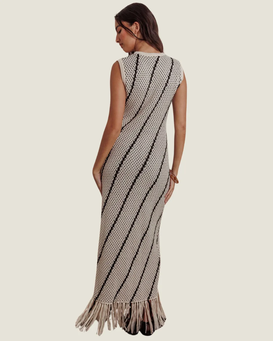 Double Knit Sleeveless Maxi Dress