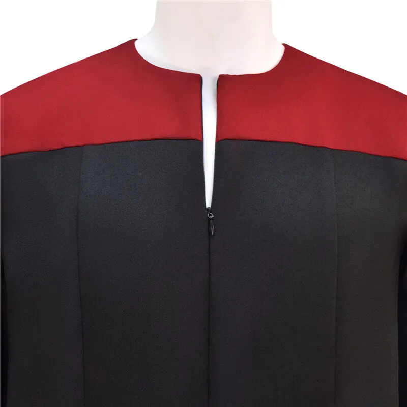 DS9 Red Jumpsuit Star Trek Deep Space Nine Duty Red Cosplay Uniform Jumpsuit ACcosplay