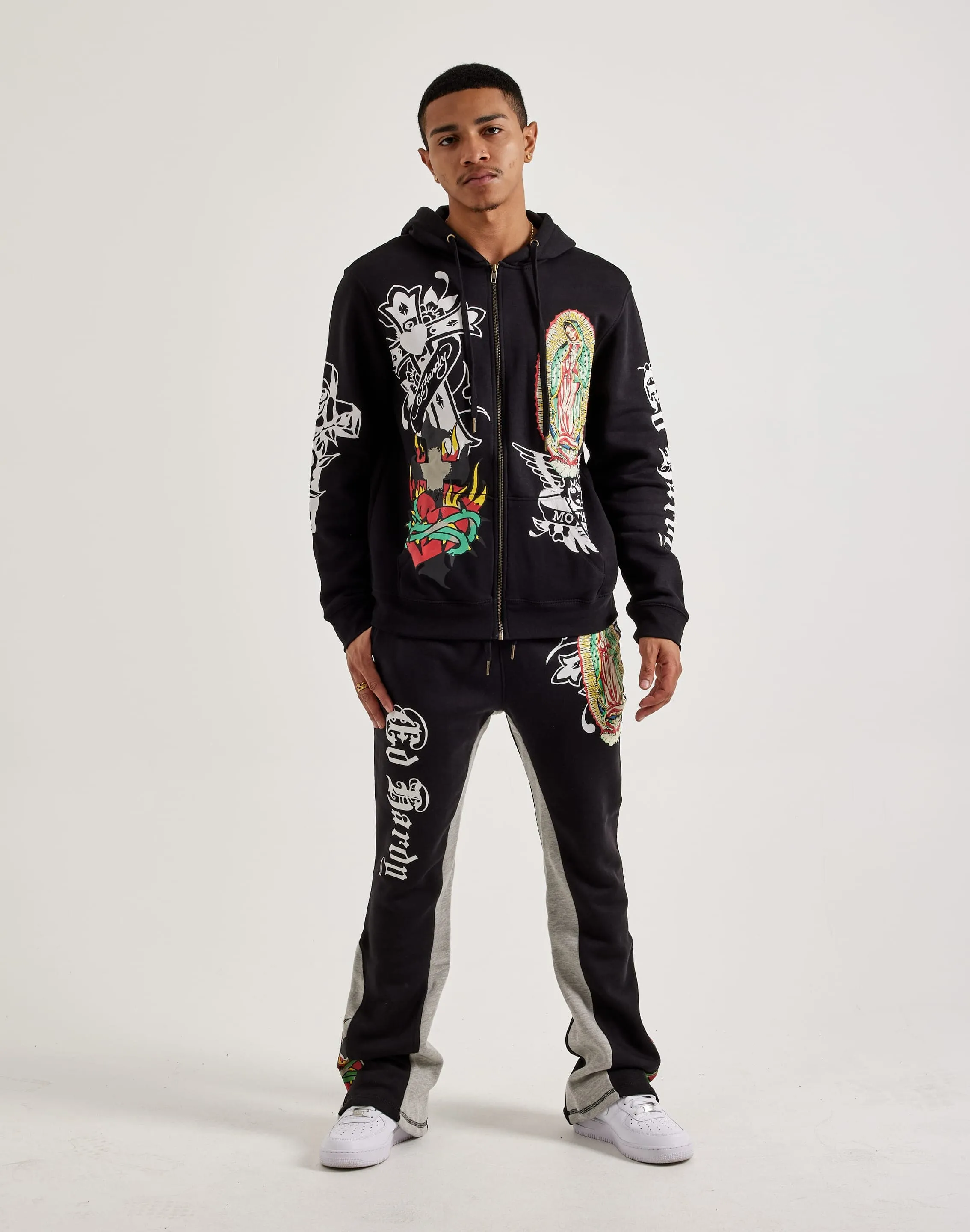 Ed Hardy Mary Cross Bootcut Sweatpants