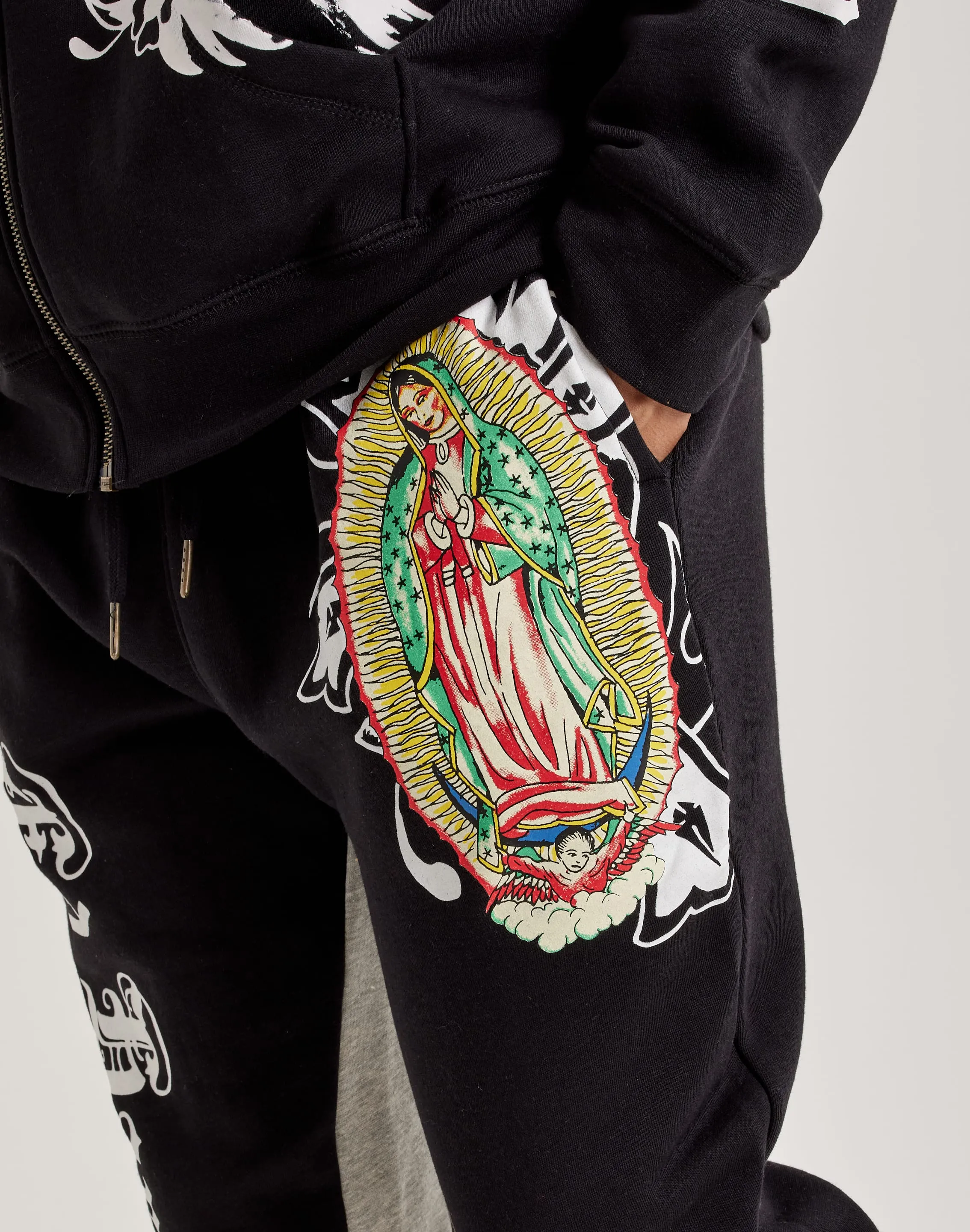 Ed Hardy Mary Cross Bootcut Sweatpants