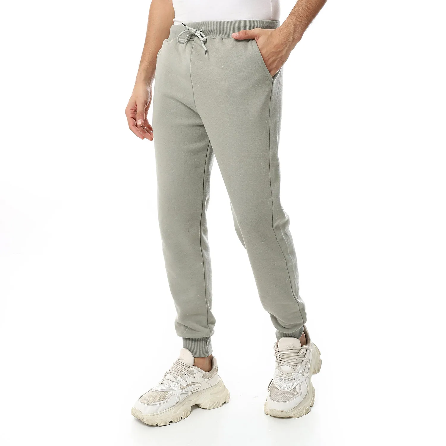 Elastic Ankle Pickle Sweatpants - Red Circle