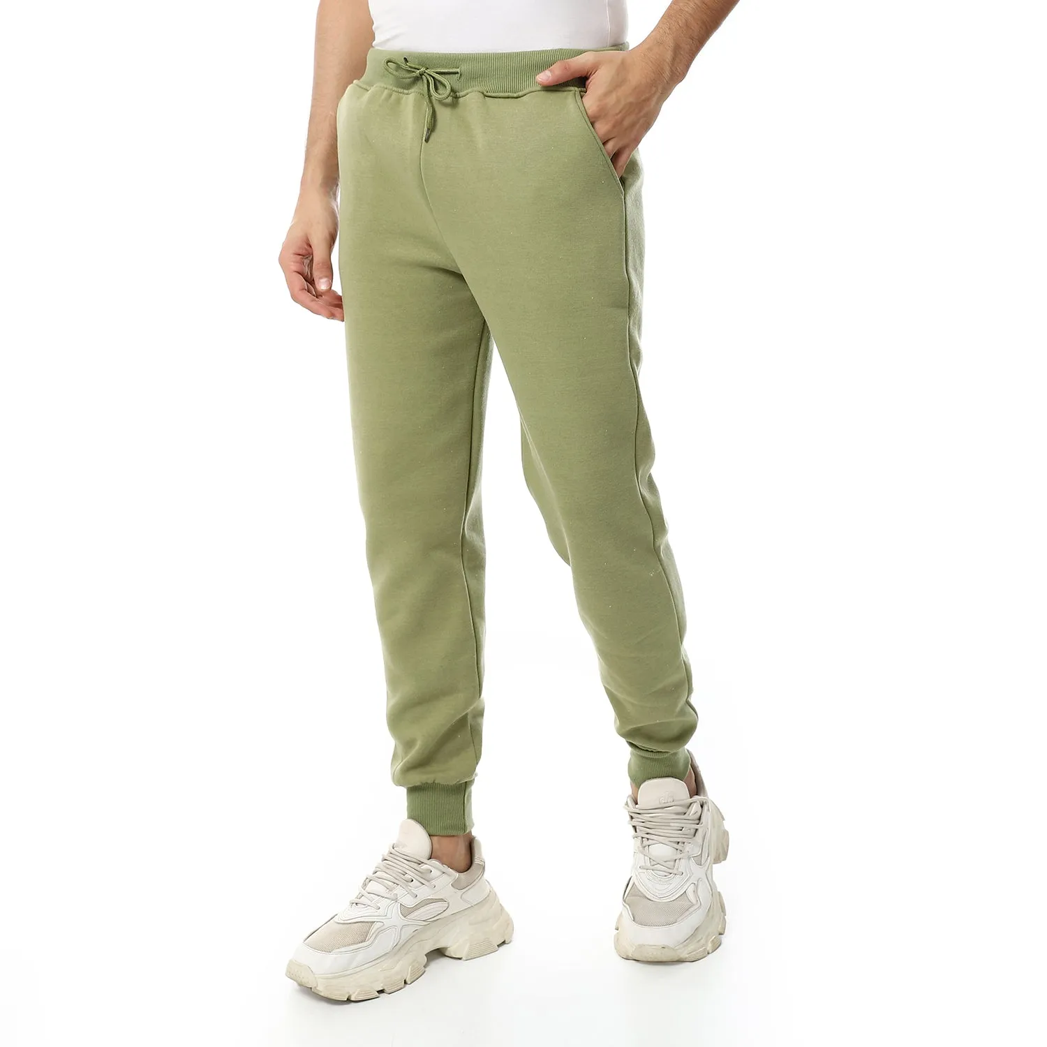 Elastic Ankle Pickle Sweatpants - Red Circle