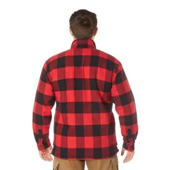 Extra Heavyweight Buffalo Plaid Sherpa Lined Flannel Shirts