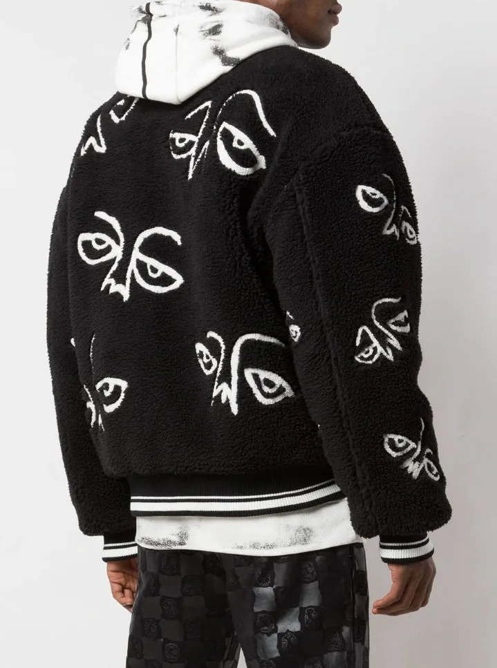 FACEZ SHERPA BOMBER BLACK