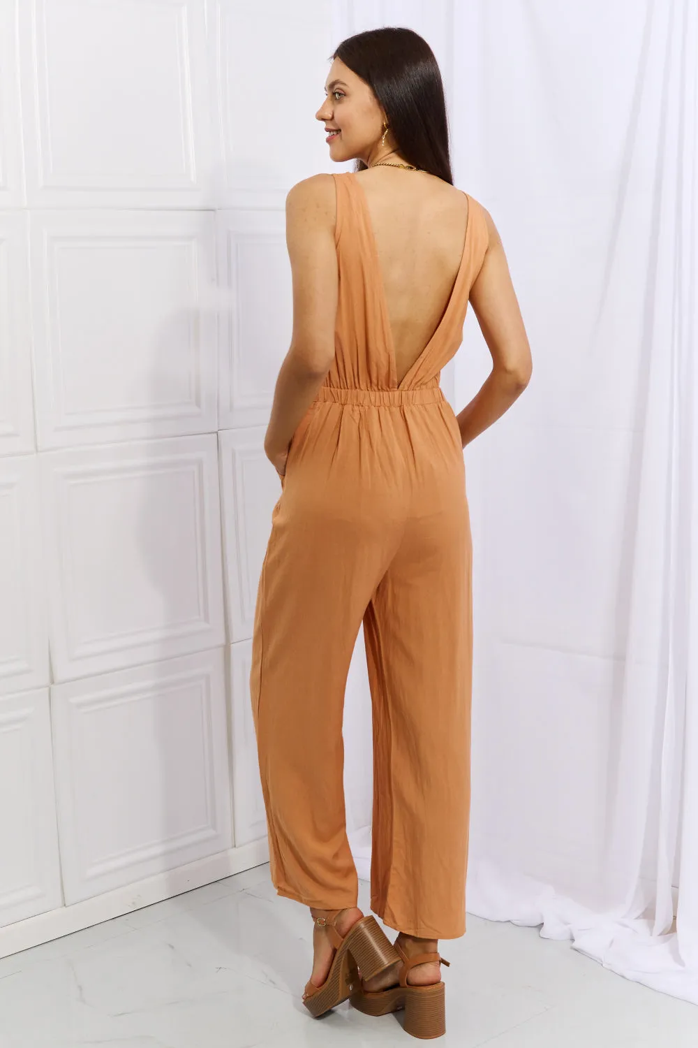 Feels Right Cut Out Detail Wide Leg Jumpsuit