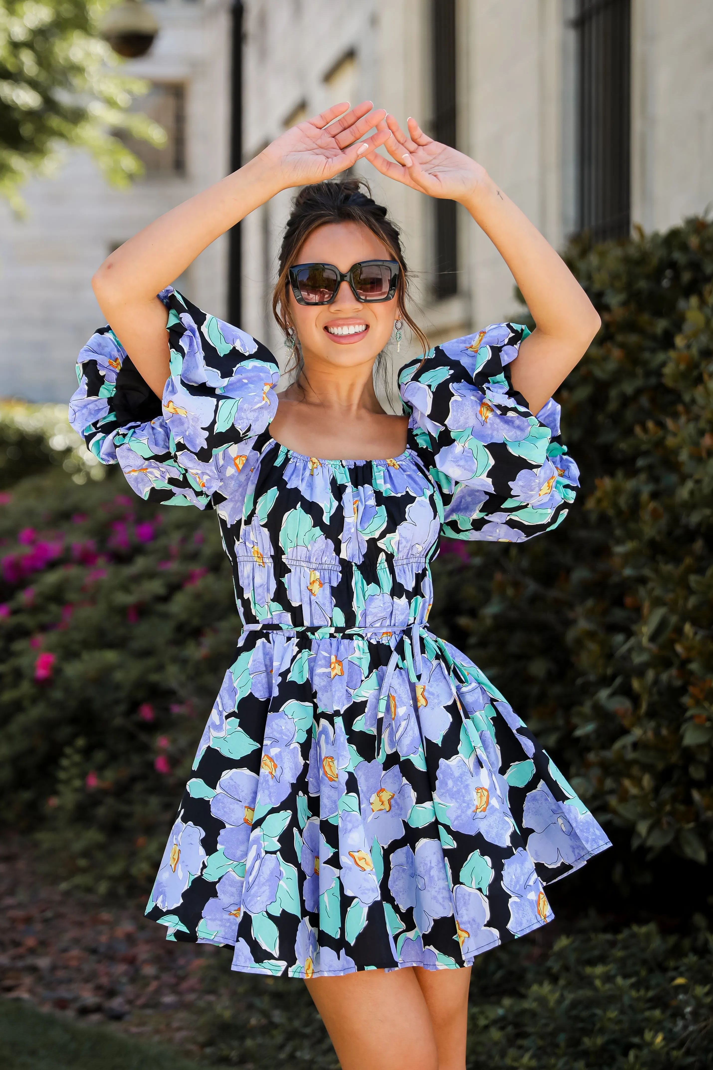 FINAL SALE - More Than Darling Floral Puff Sleeve Mini Dress