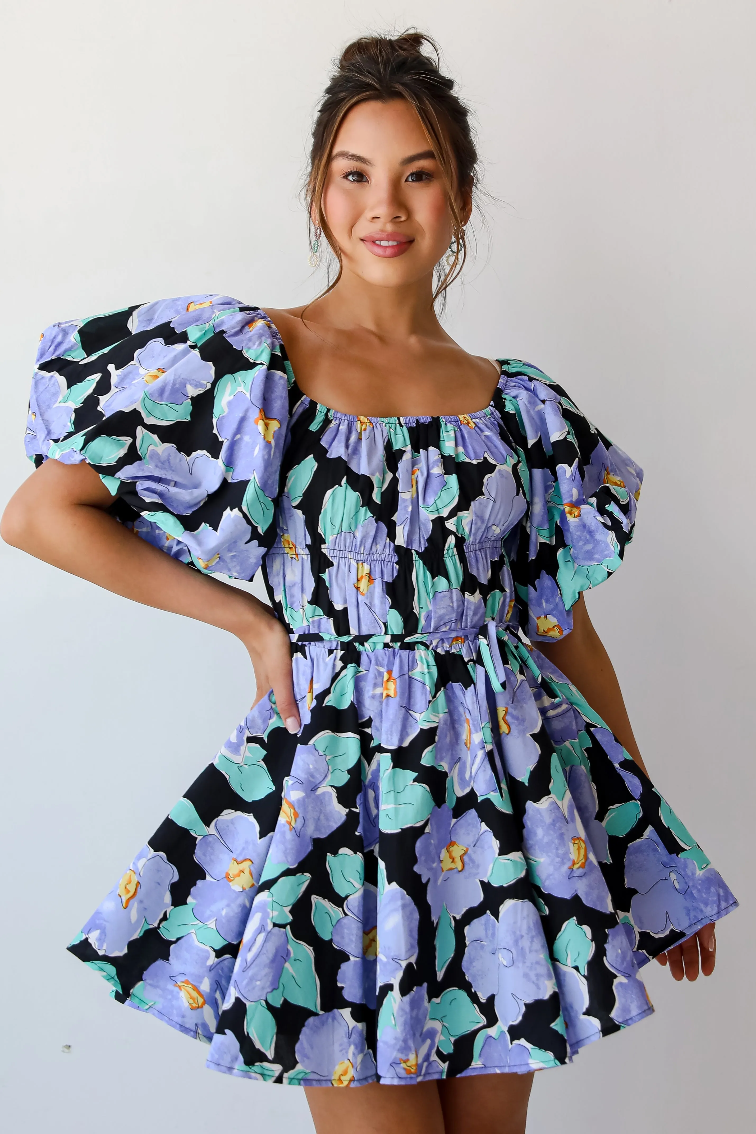 FINAL SALE - More Than Darling Floral Puff Sleeve Mini Dress